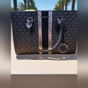 Michael Kors Black and Gold Women's Bag